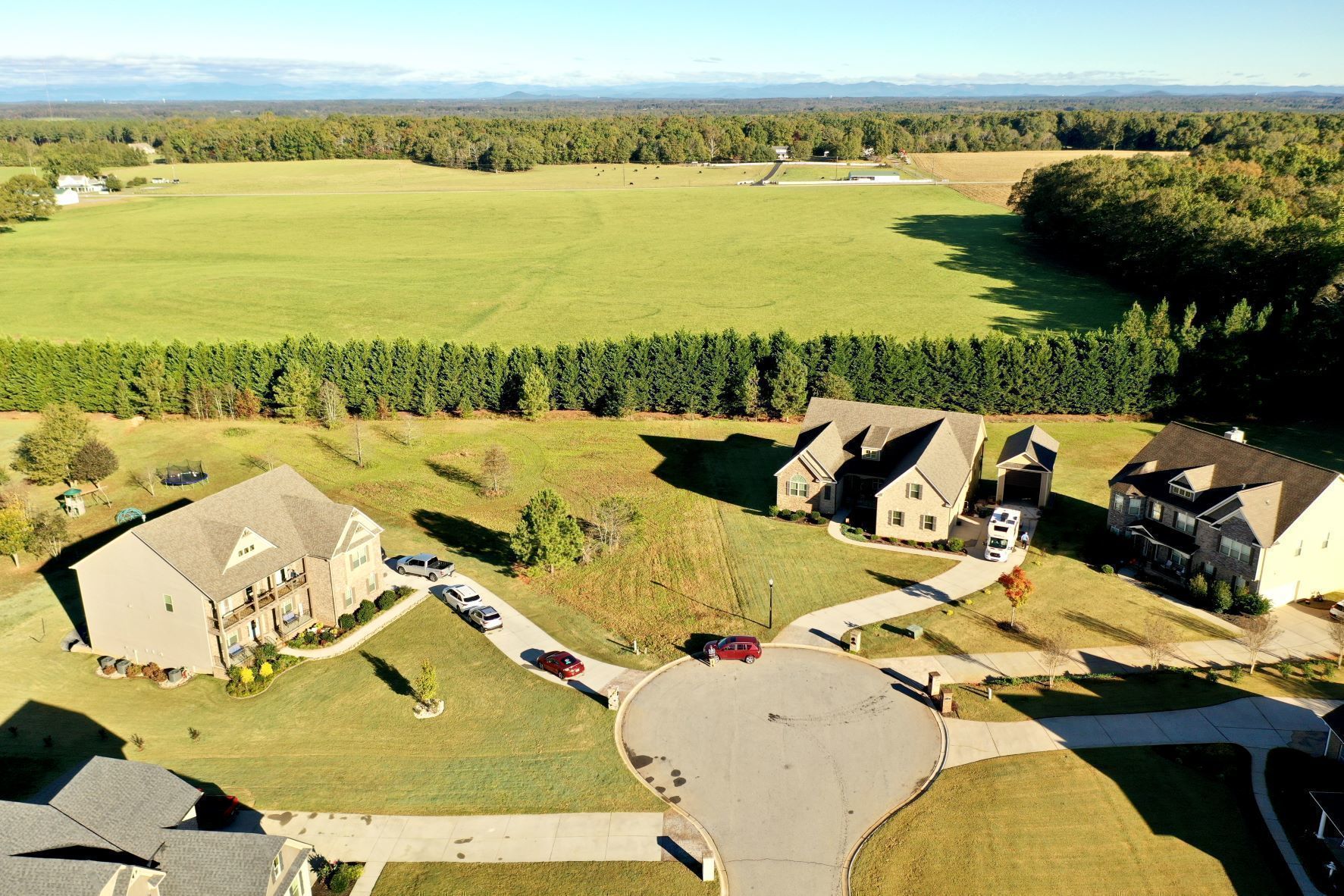 Surrounded by new construction homes